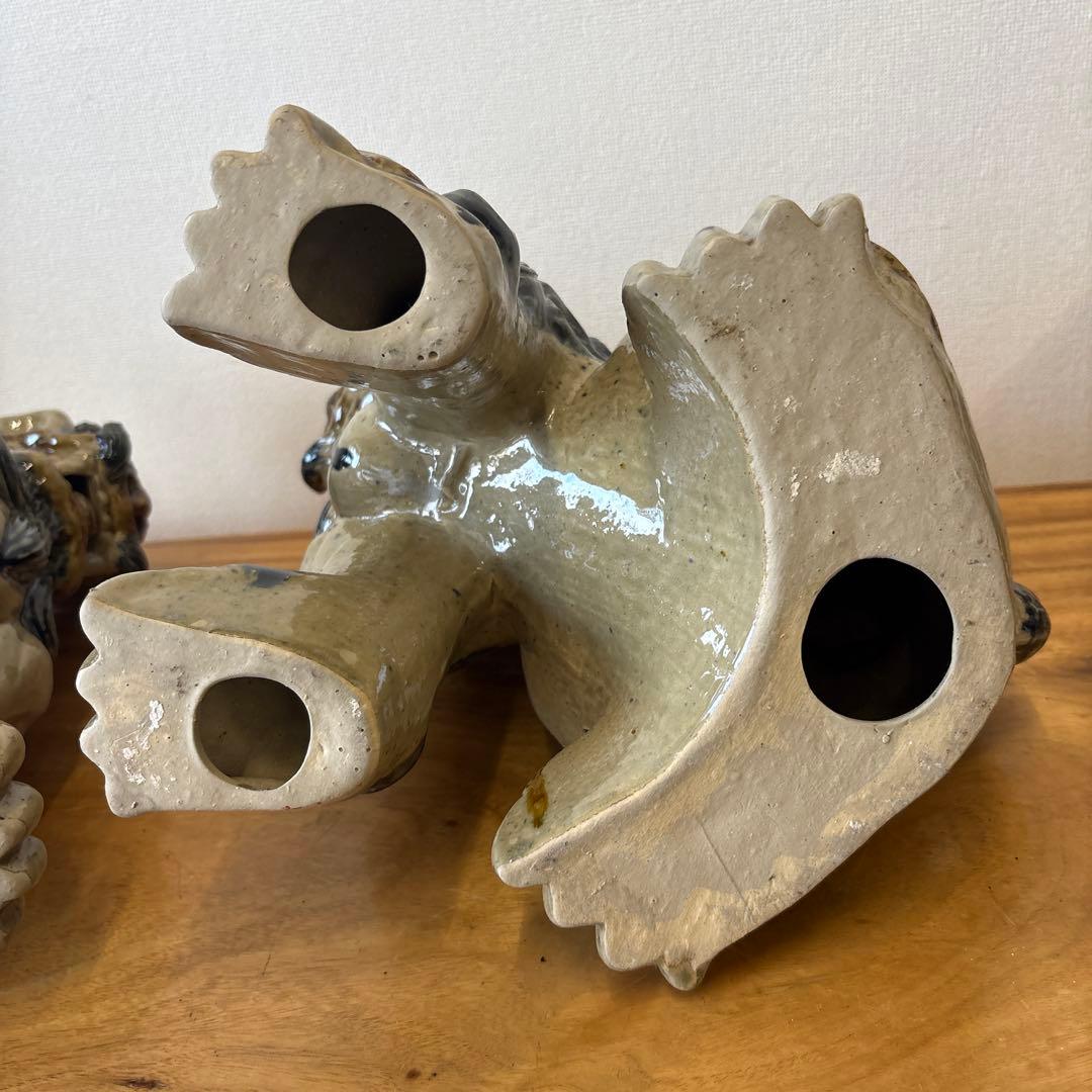 魔除け　狛犬　シーサー　守り神　縁起物　高さ約31cm