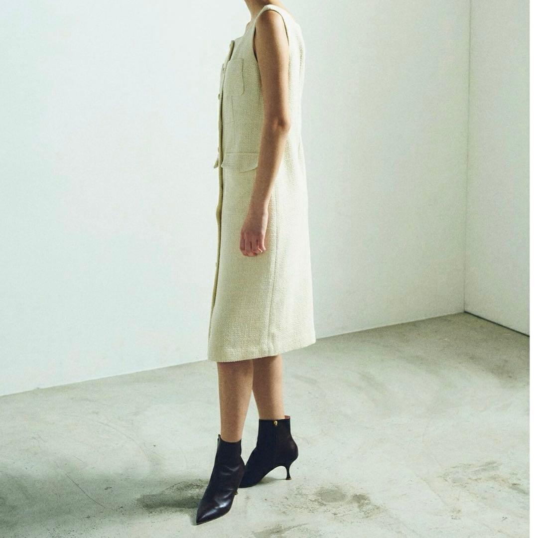 Grace Class ラメツイードワンピース キナリ 38