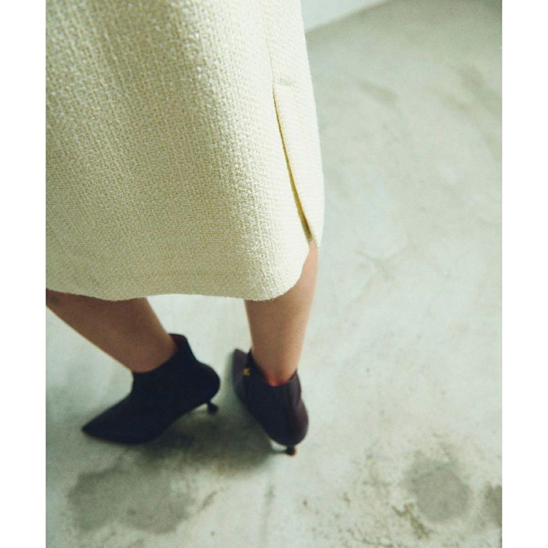 Grace Class ラメツイードワンピース キナリ 38