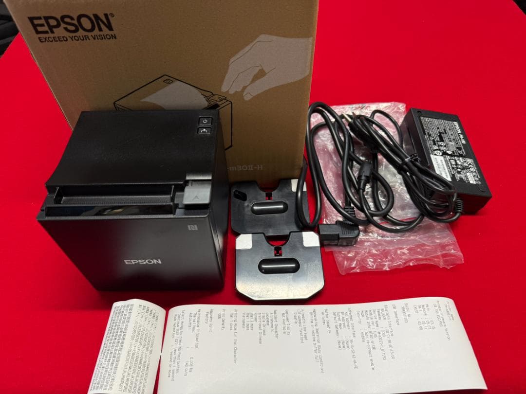 使用極少 EPSON TM-m30Ⅱ-H ブラック レシートプリンター ⑯