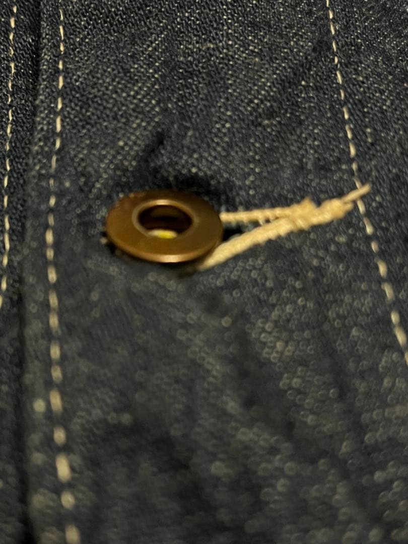 レア　ビンテージ カバーオール ピンロックアルミジップ 濃紺