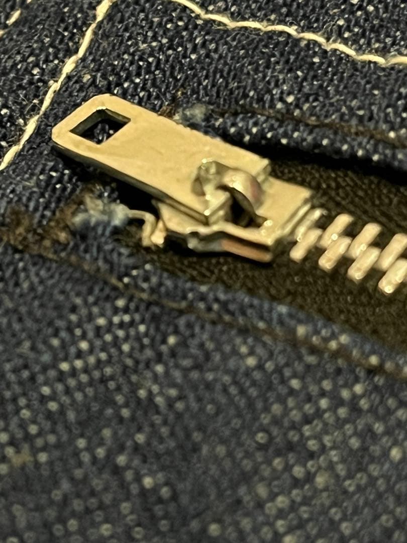 レア　ビンテージ カバーオール ピンロックアルミジップ 濃紺