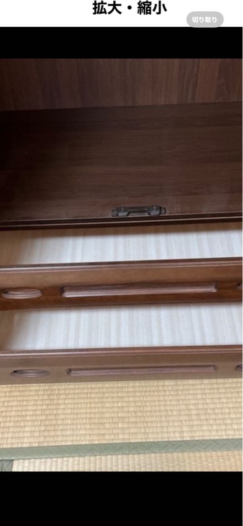 クラシック ダークブラウン 洋服タンス