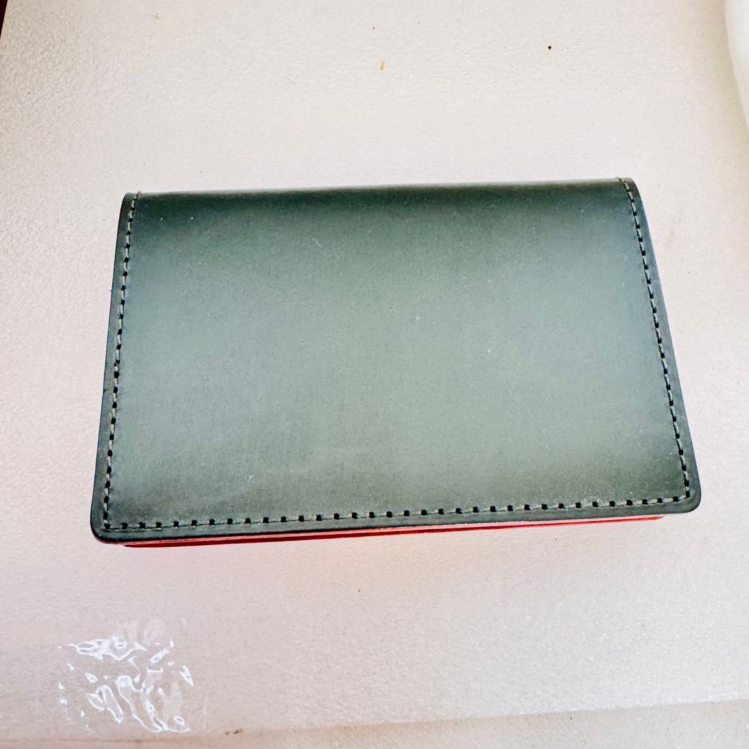 ✨【新品未使用】土屋鞄　ブライドル名刺入れ　ダークグリーン カードケース　日本製