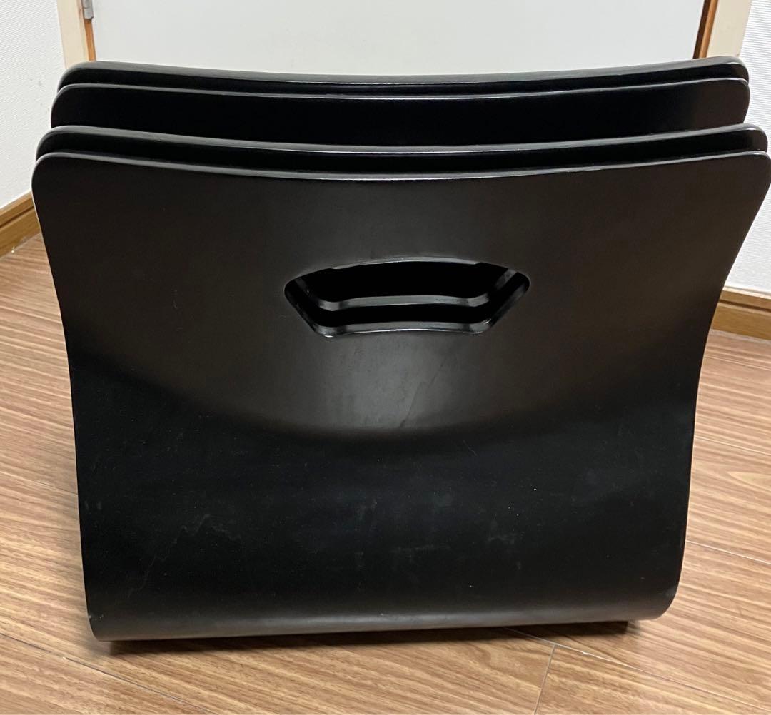 【美品】弘益 座椅子 ブラック 4点セット 座布団付き 旅館 ①