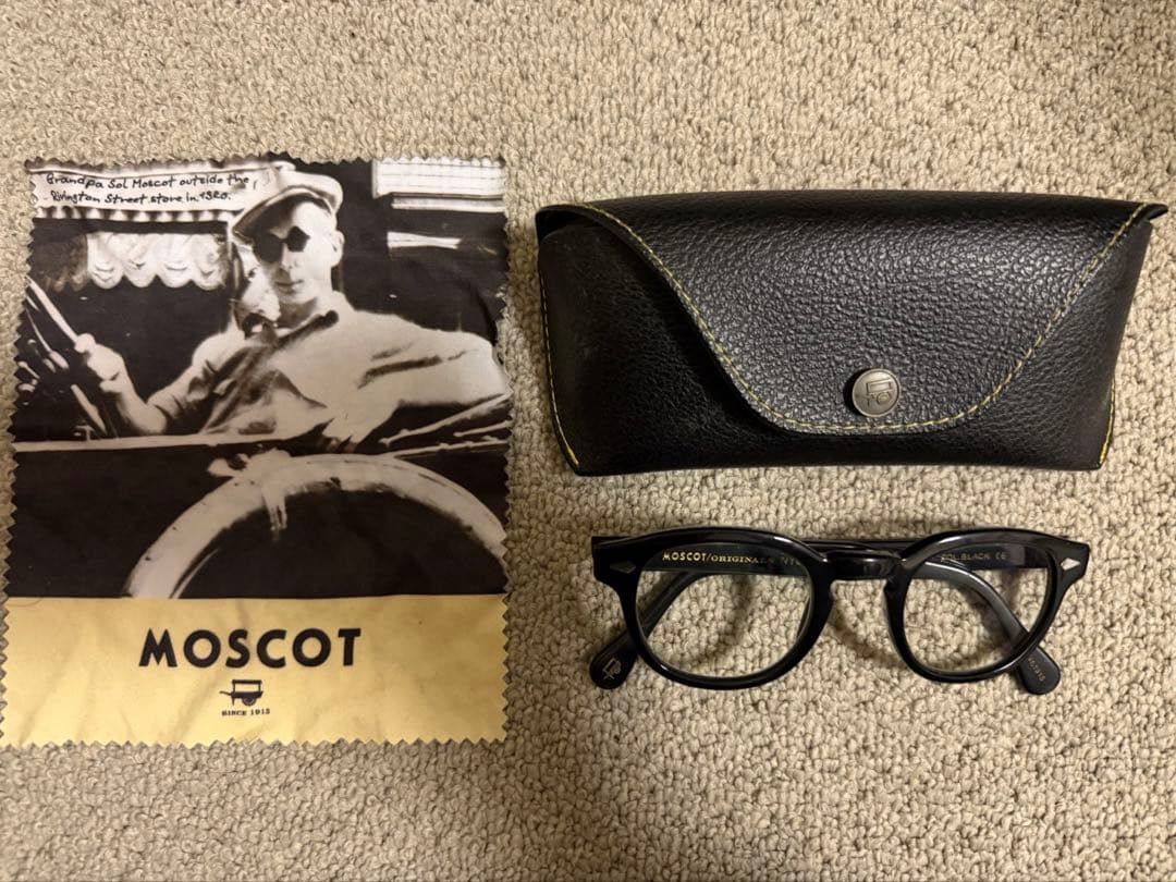MOSCOT LEMTOSH 46 ブラックサングラス 調光レンズグレー