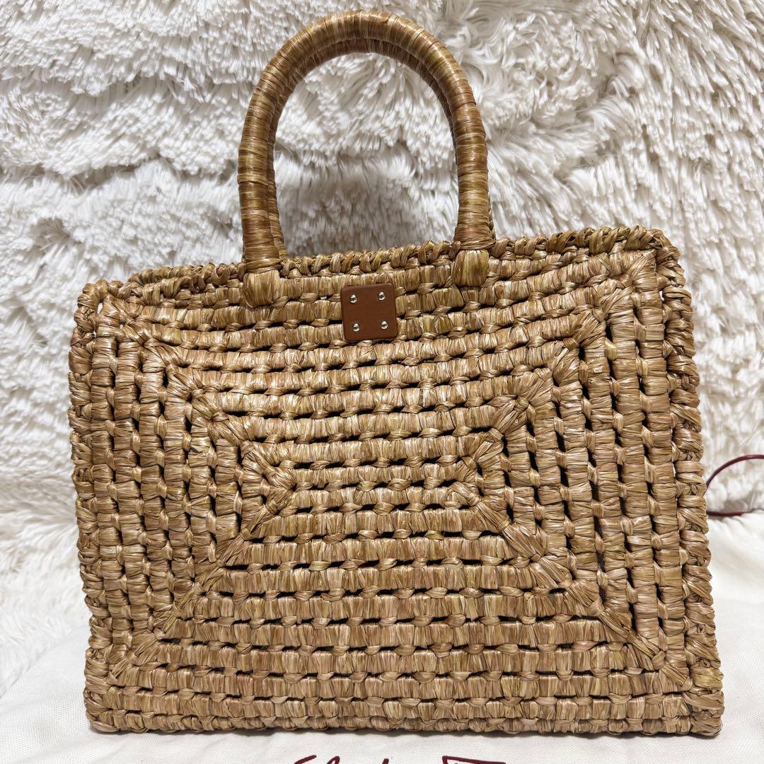 【未使用級】サルヴァトーレフェラガモ Studio Box bag ガンチーニ