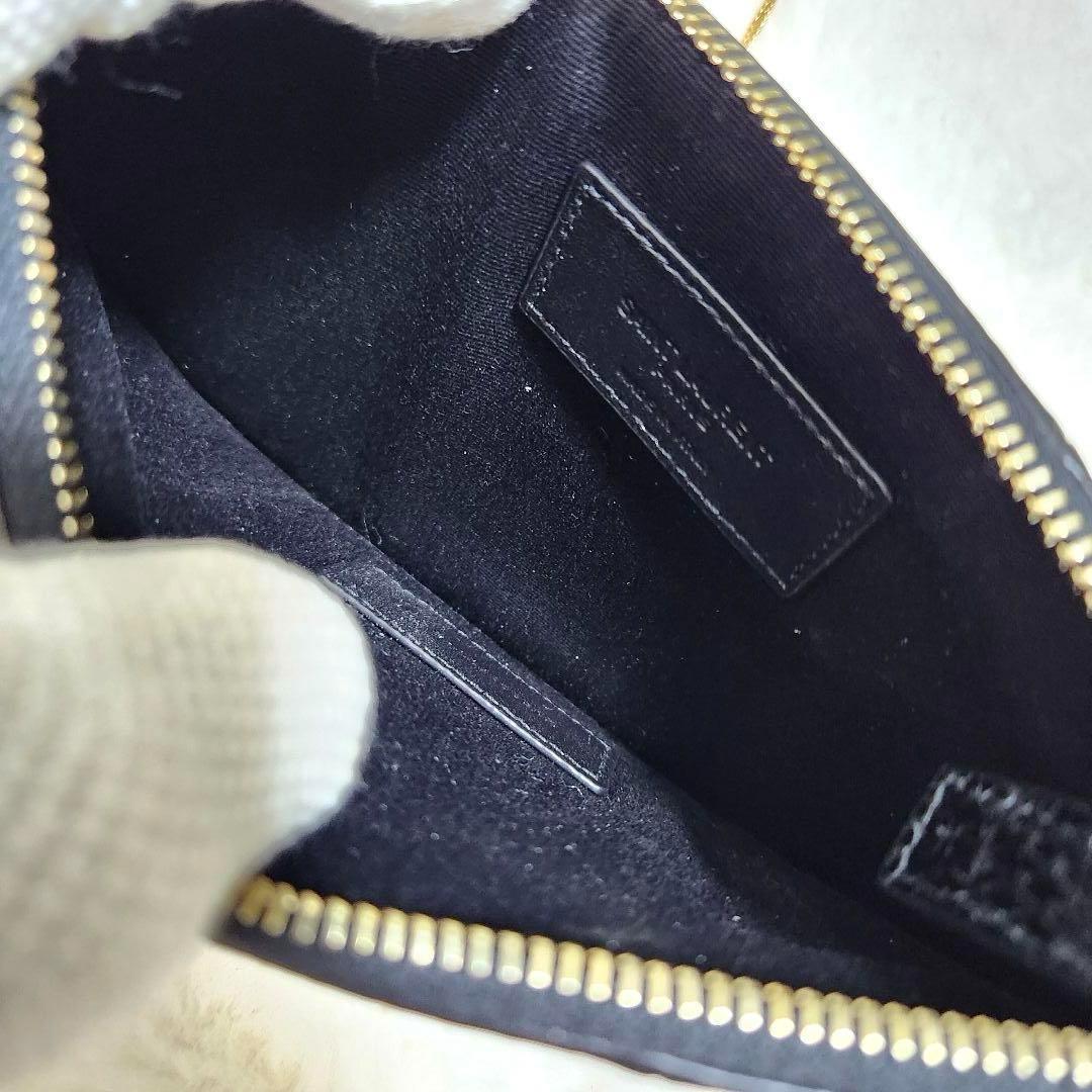 ✨新品未使用✨サンローラン　長財布　クラッチバック　ポーチ　パイソン　レザー　黒
