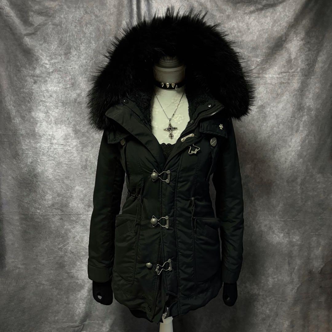 y2k 00s ダークコア　平成ギャル　SLY ビックフード　ミリタリー　ファー