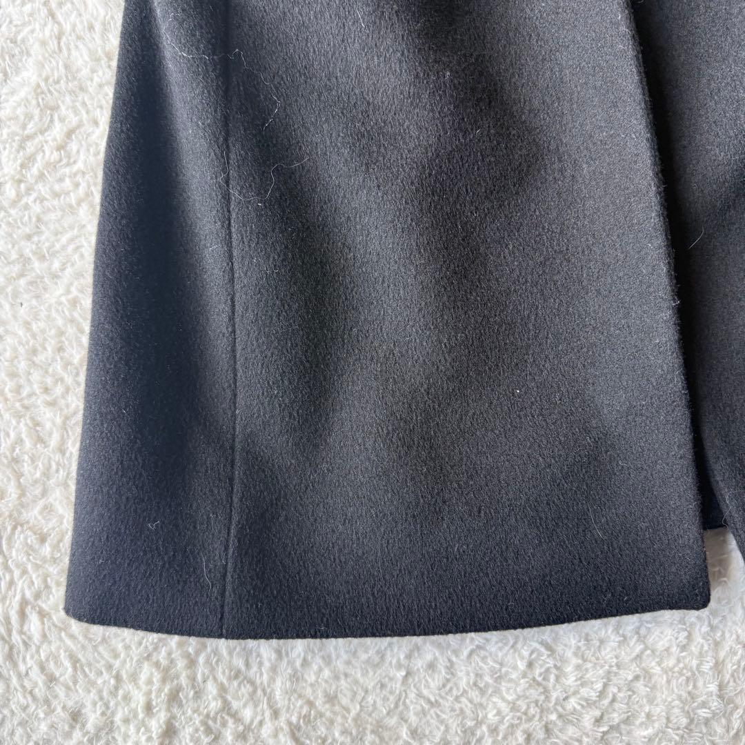 ピンキーアンドダイアン ロングコート ウール カシミヤ混 リアルファー 未使用級