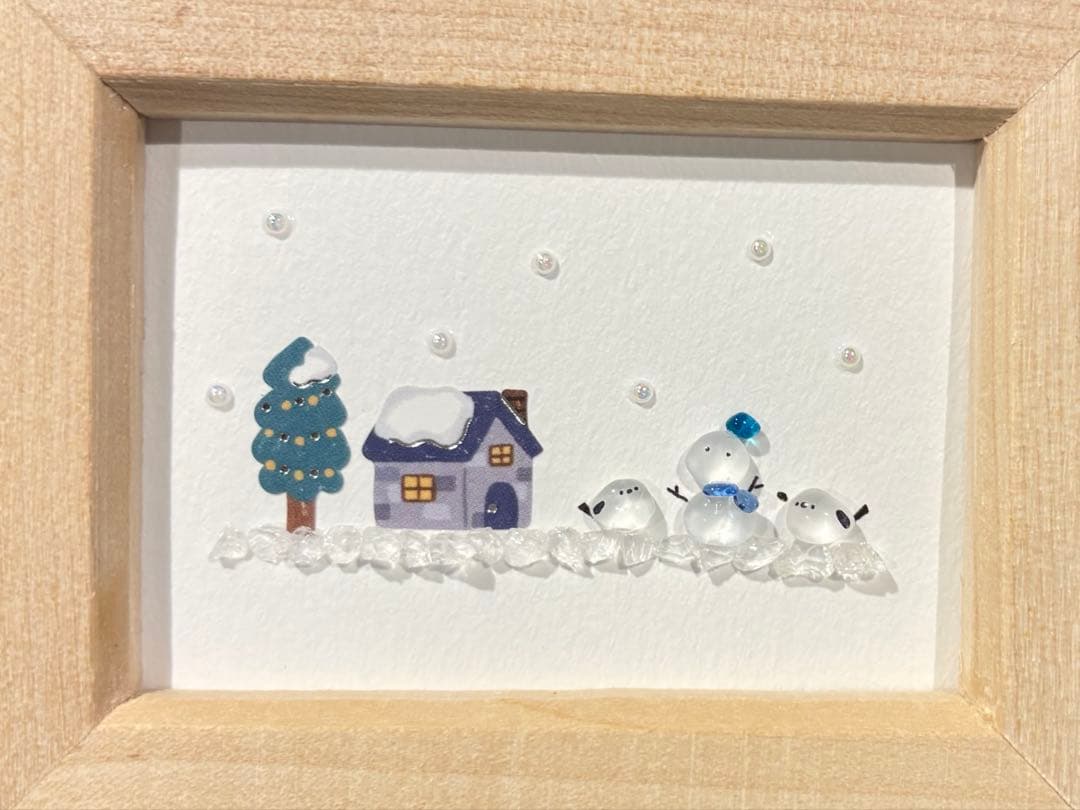 ティーカップパンダ＊ シーグラスアート