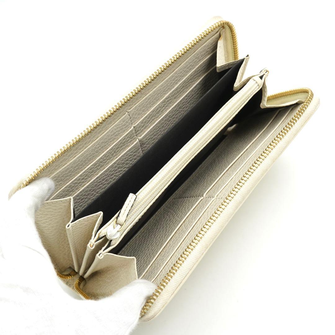 ✨未使用に近い✨　GUCCI長財布　マーモント　エンボスロゴ　ラウンドファスナー