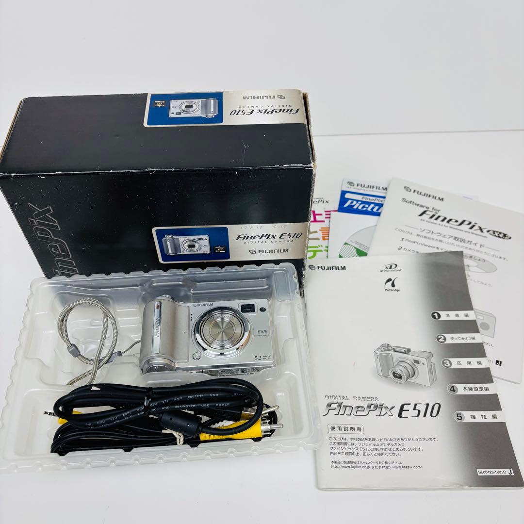 【美品】FUJIFILM finepix E510 オールドコンデジ　市販電池