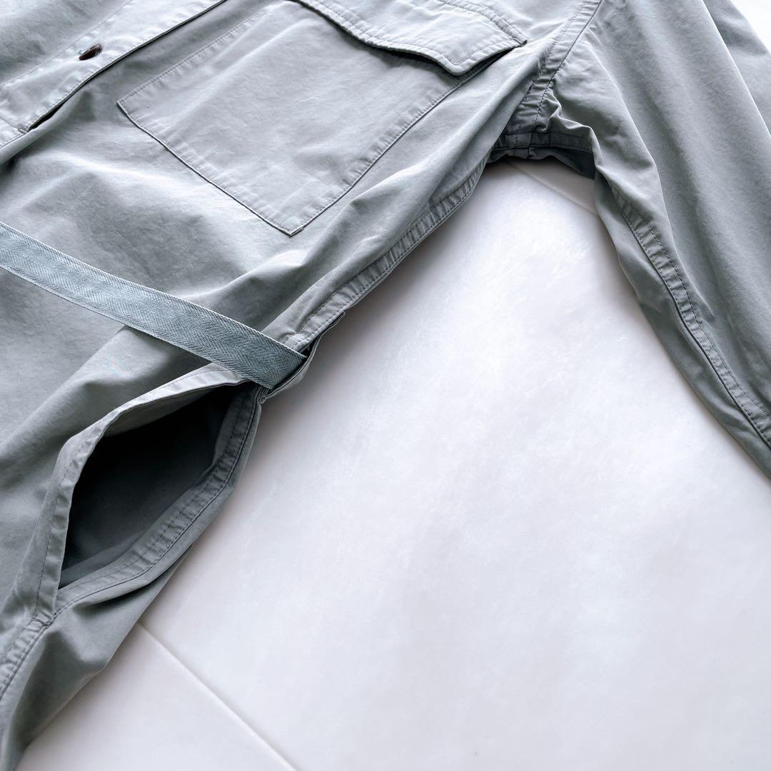 美品✨MHL. DRY COTTON POPLIN シャツワンピース セージⅠ