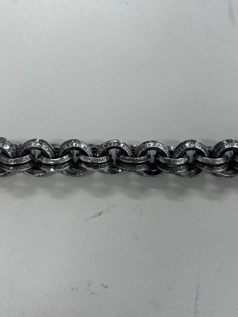 クロムハーツ 1クリップダブルBリング シルバーウォレットチェーン