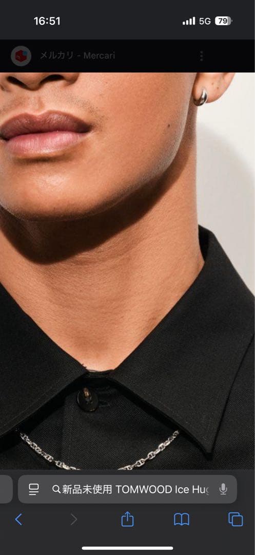 新品未使用 TOMWOOD Ice Huggies SILVER 両耳