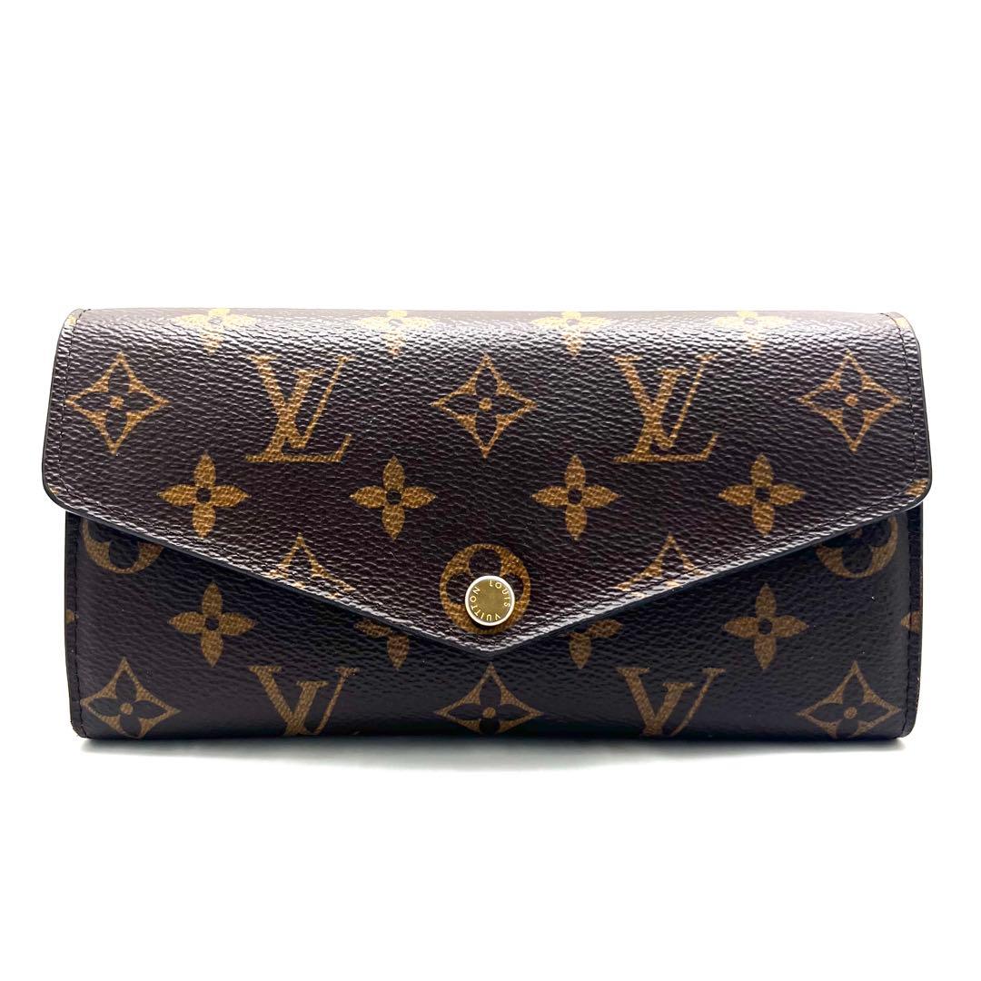 【現行型 極美品】 ルイヴィトン モノグラム 新型ポルトフォイユ サラ ローズ