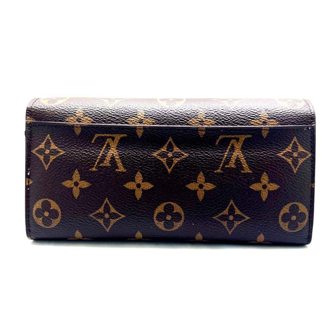 【現行型 極美品】 ルイヴィトン モノグラム 新型ポルトフォイユ サラ ローズ