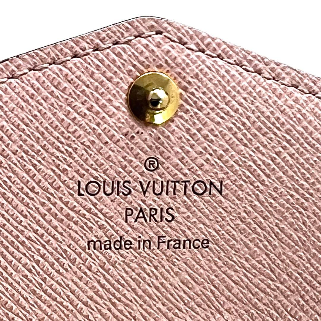 【現行型 極美品】 ルイヴィトン モノグラム 新型ポルトフォイユ サラ ローズ