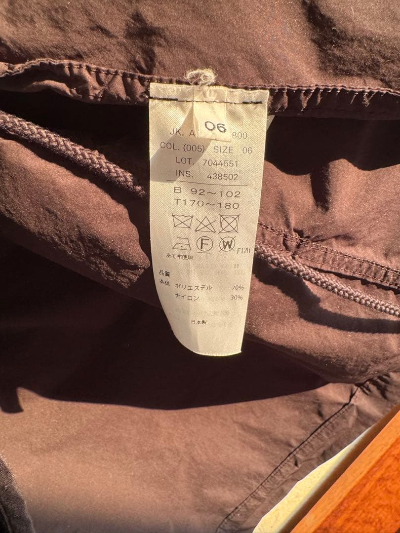 ジャケット・アウター < ATON > AIR VENTILE SHORT MODS COAT