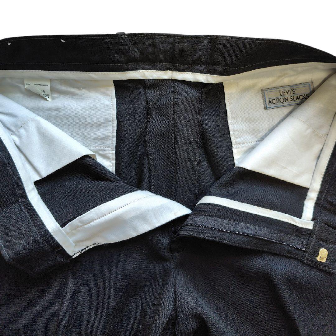 Levi's　アクションスラックス　ブラック　w36　デッドストック　ovy