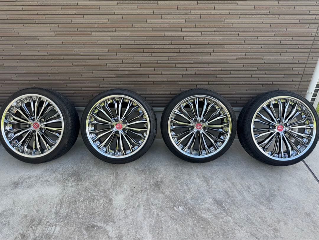 おさかな クレンツェフェルゼン20インチクローム仕上げ ホイールセット4本