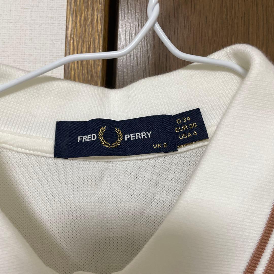 FRED PERRY ホワイトポロシャツ Sサイズ