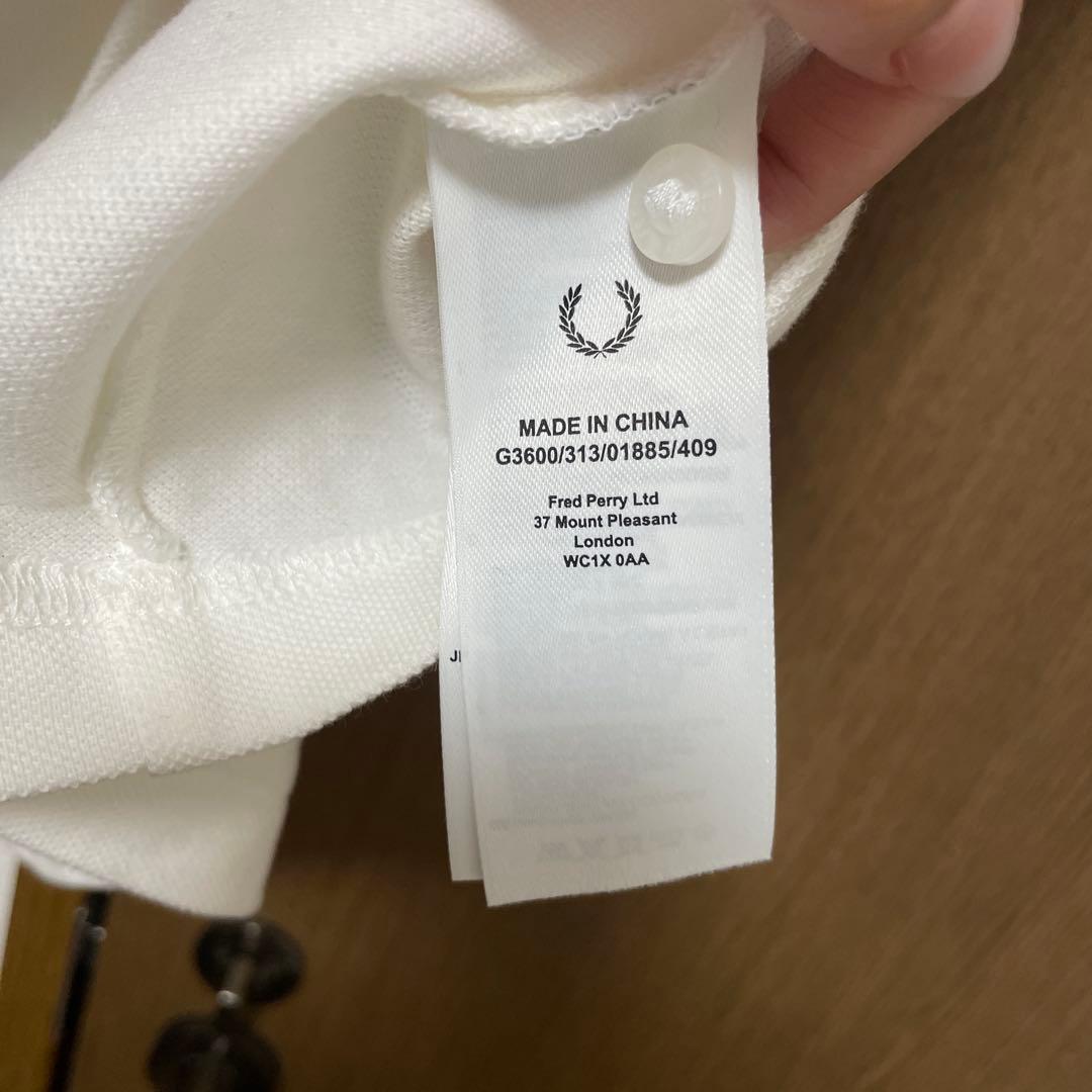 FRED PERRY ホワイトポロシャツ Sサイズ