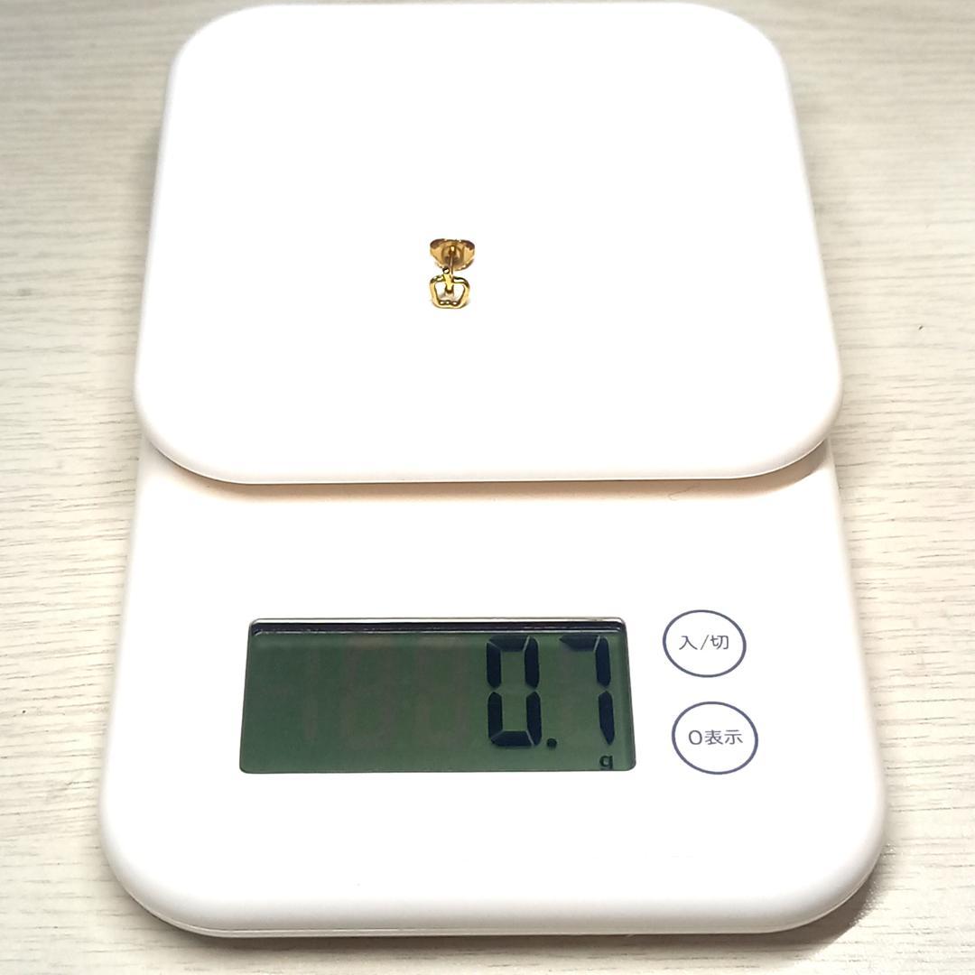 m様 アップル ピアス K18 リンゴ りんご 片方 片耳 750