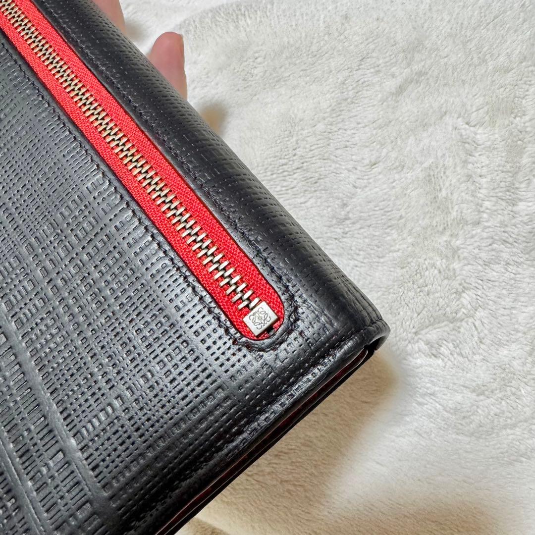 Loewe ロエベ　リネン　長財布