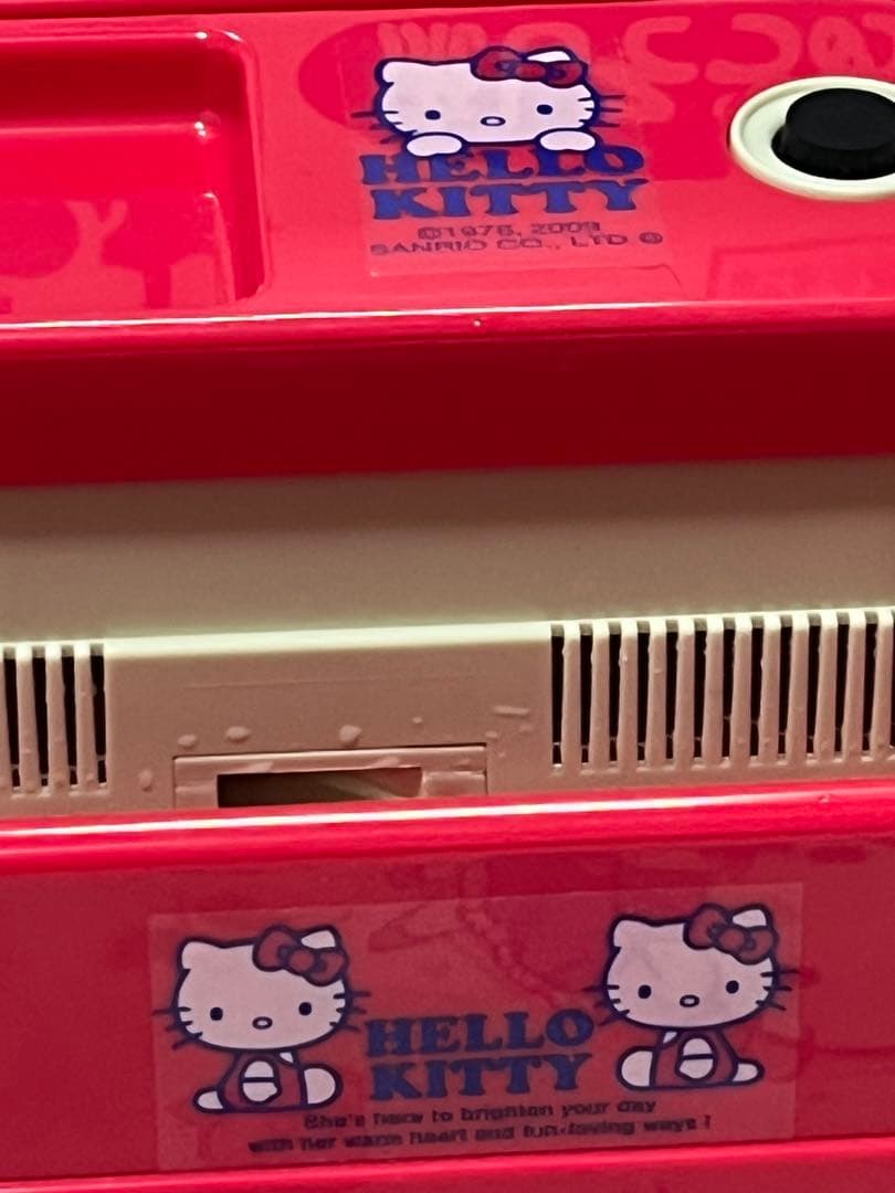 2009年　サンリオ　キティちゃん　HELLO KITTY 流しそうめん機 赤