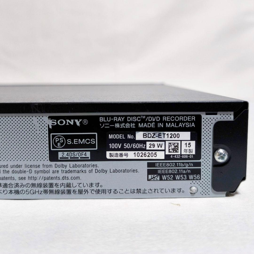 30【送料無料】動作品★SONY ソニー★レコーダー★BDZ-ET1200