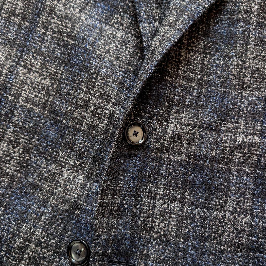 【近年モデル】TAGLIATORE ジャケット グレー ネイビー チェック 50