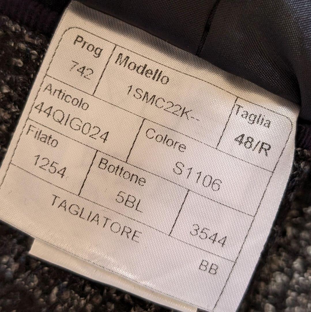 【近年モデル】TAGLIATORE ジャケット グレー ネイビー チェック 50