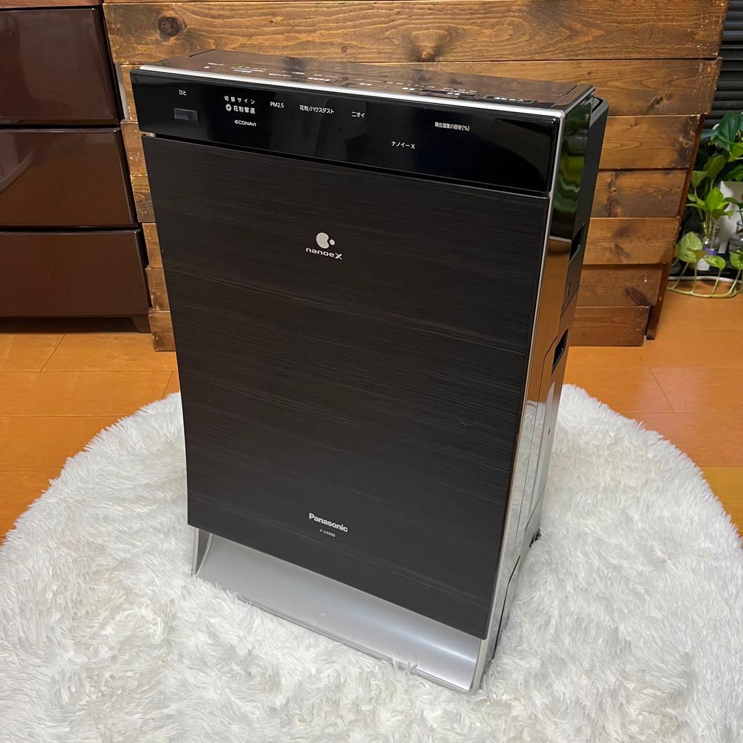 【美品/40畳対応】Panasonic 加湿空気清浄機 F-VXR90 ブラック