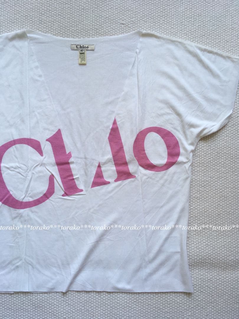t*s様 レア!! Chloe クロエ ロゴ カットソー 〜ビーチライン〜