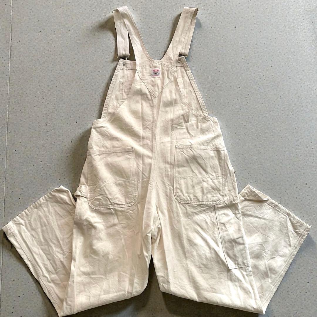 希少✨POINTER ポインターエプロン付きUSA製W36デニムオーバーオール