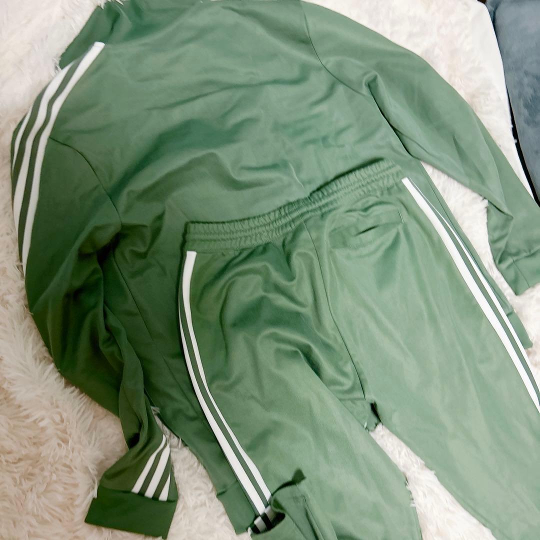 adidas original 上下セット ジャージ グリーン 緑 ビッグサイズ