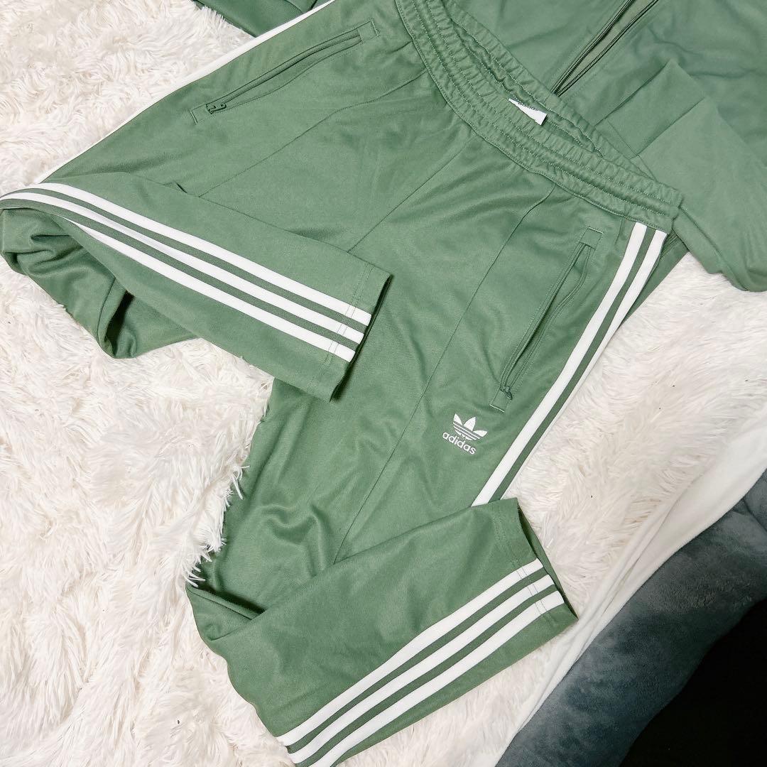adidas original 上下セット ジャージ グリーン 緑 ビッグサイズ