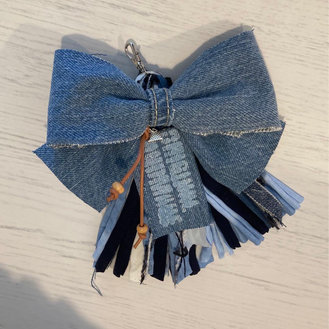 Ｎｏ576 ハンドメイドバッグ デニムリメイクバッグ リメイクデニムちょここ様