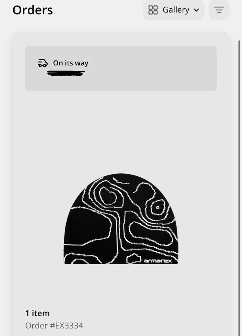 armarex ニット帽　ブラック