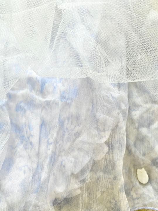 baby Dior ベビー ディオール シルク100% シフォン スカート