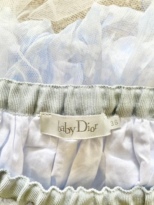 baby Dior ベビー ディオール シルク100% シフォン スカート