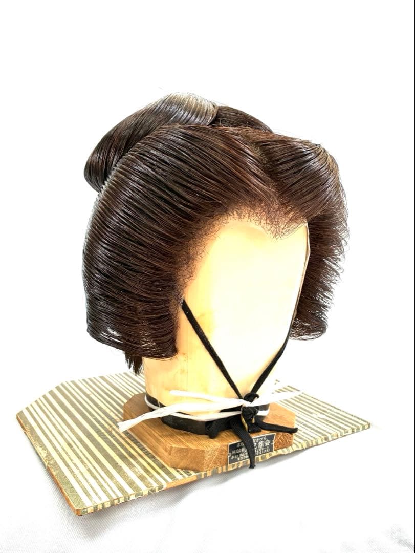 辰巳7号、前割れ、中古舞踊かつら、日本髪かつら、大衆演劇かつら、ケース付き