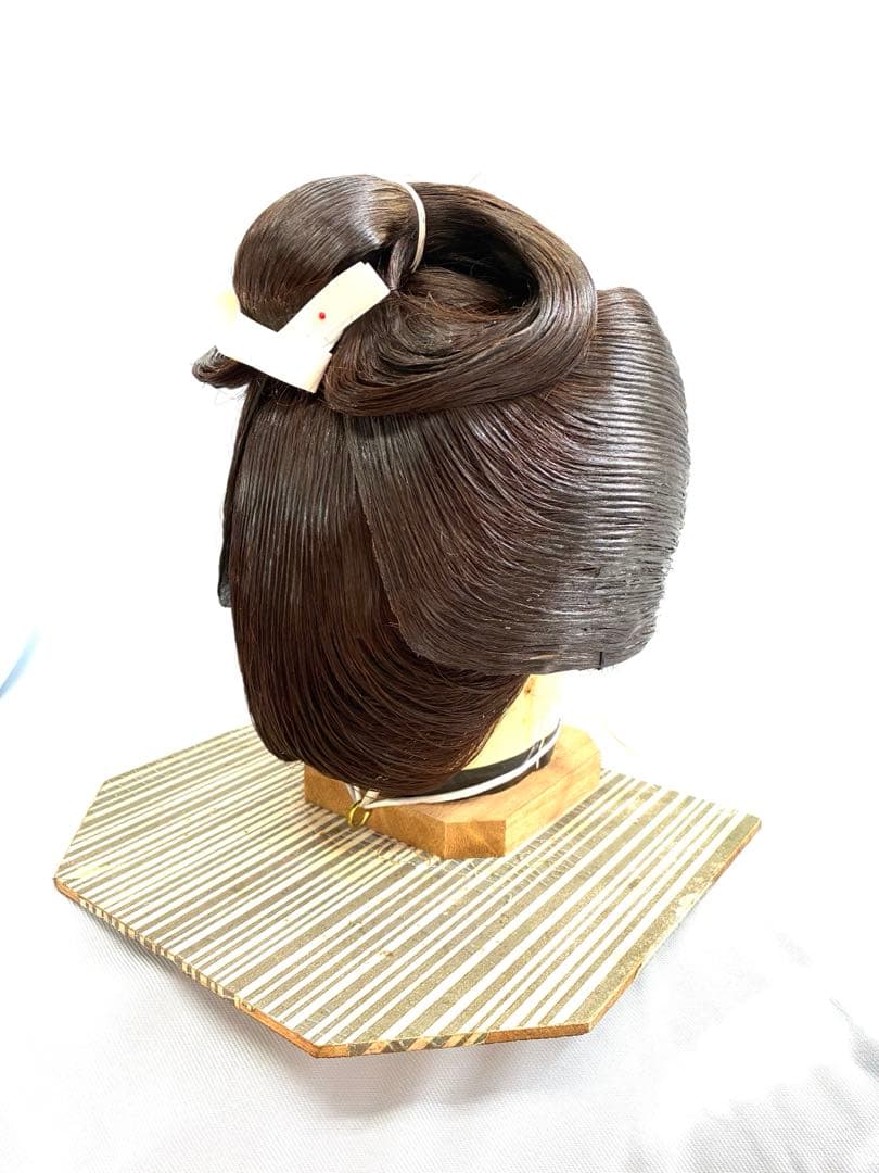 辰巳7号、前割れ、中古舞踊かつら、日本髪かつら、大衆演劇かつら、ケース付き