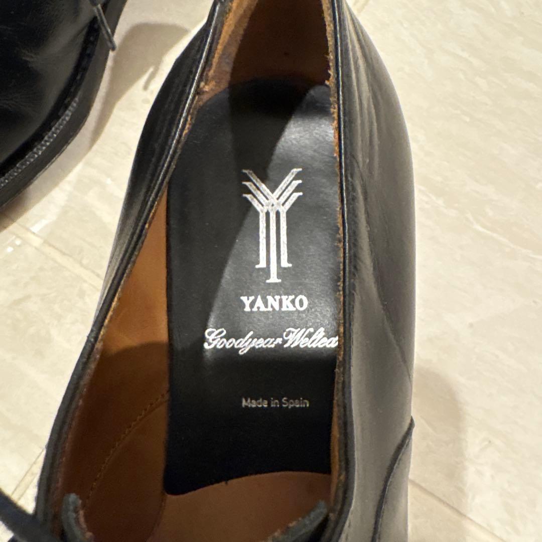 【美品】YANKO size8 ストレートチップ