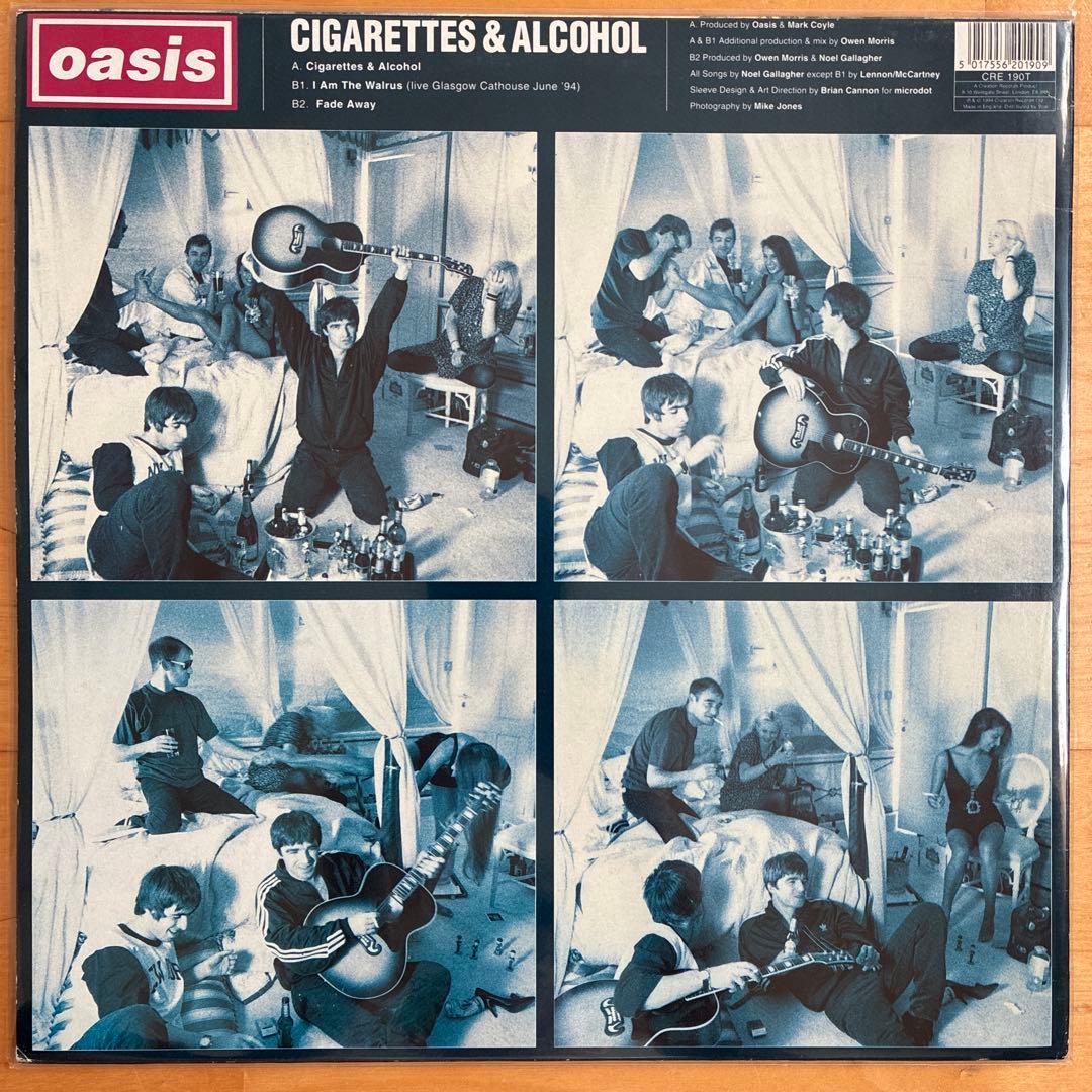 UKオリジナル 12“ Oasis / Cigarettes & Alcohol