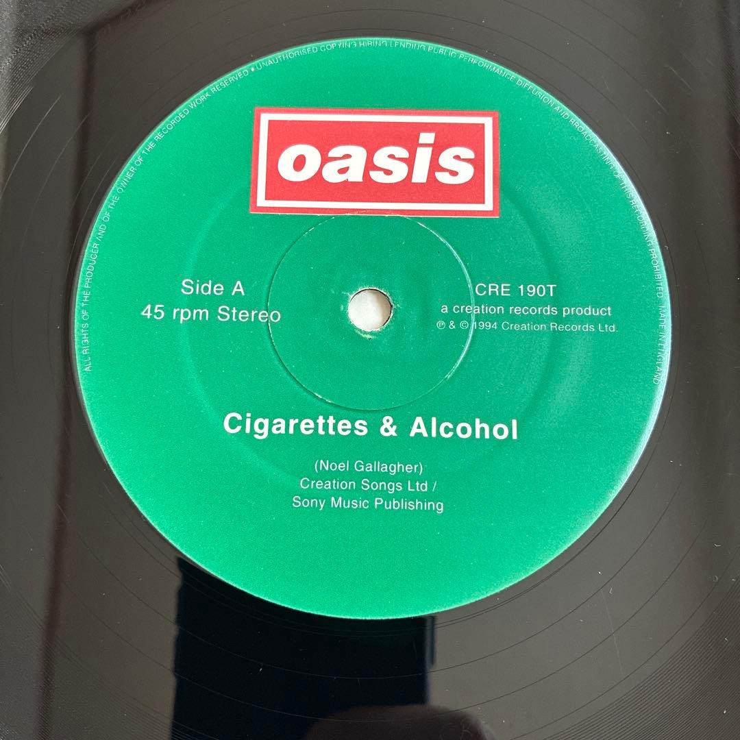 UKオリジナル 12“ Oasis / Cigarettes & Alcohol
