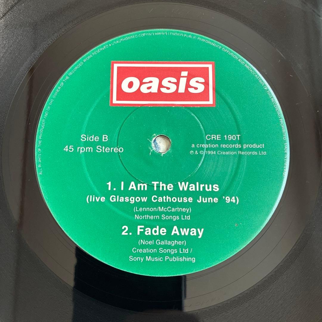 UKオリジナル 12“ Oasis / Cigarettes & Alcohol