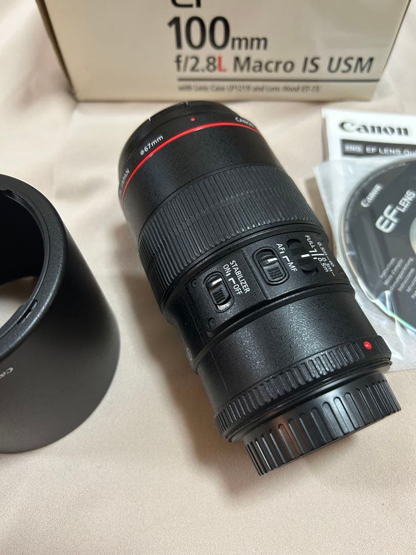 【美品】Canon EF 100mm f/2.8L IS USM マクロレンズ